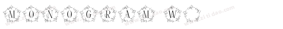 MONOGRAM W字体转换